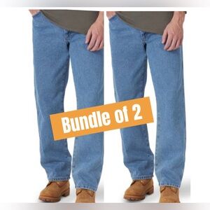 Rustler Bundle of 2‎ Relaxed Straight jeans. Men size 36x29